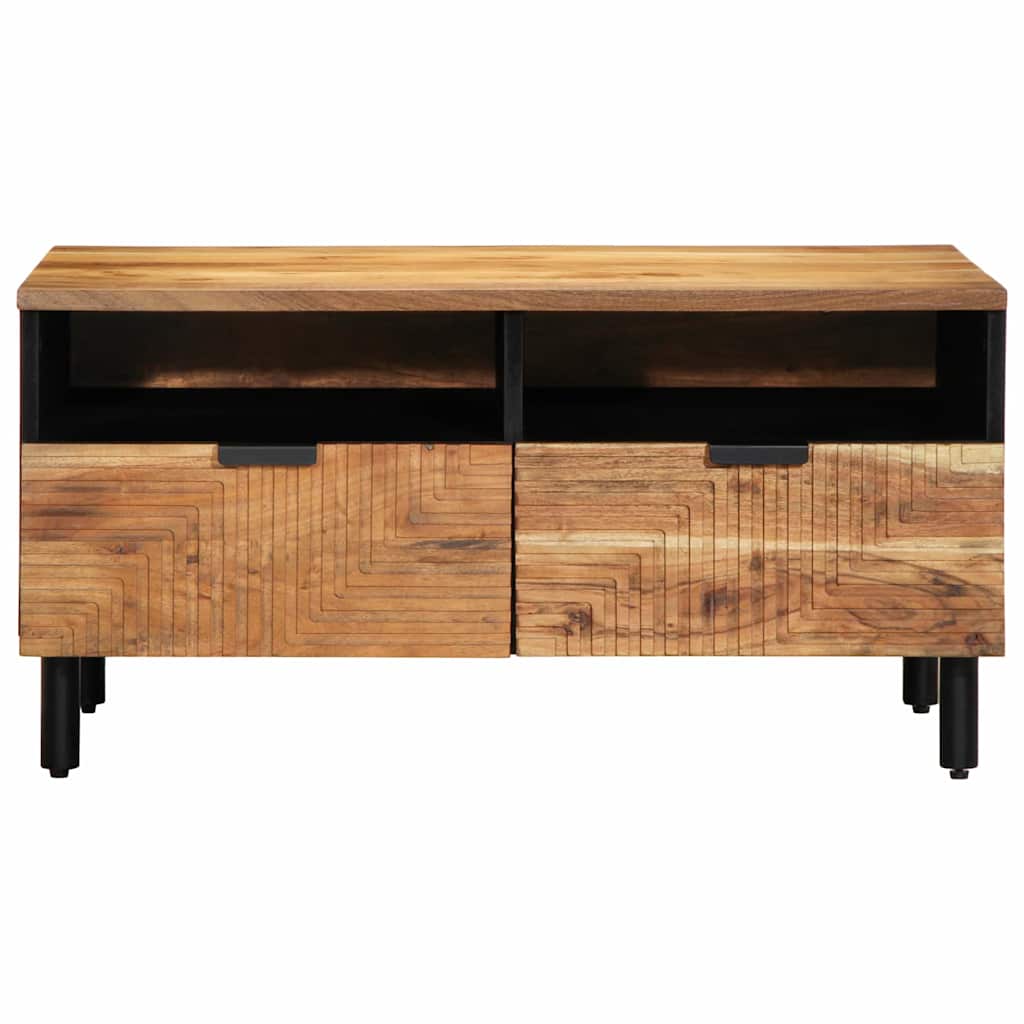Salontafel With Drawer Bruin 80 X 54 X 40 Cm Massief Acaciahout