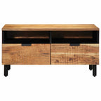 Salontafel With Drawer Bruin 80 X 54 X 40 Cm Massief Acaciahout