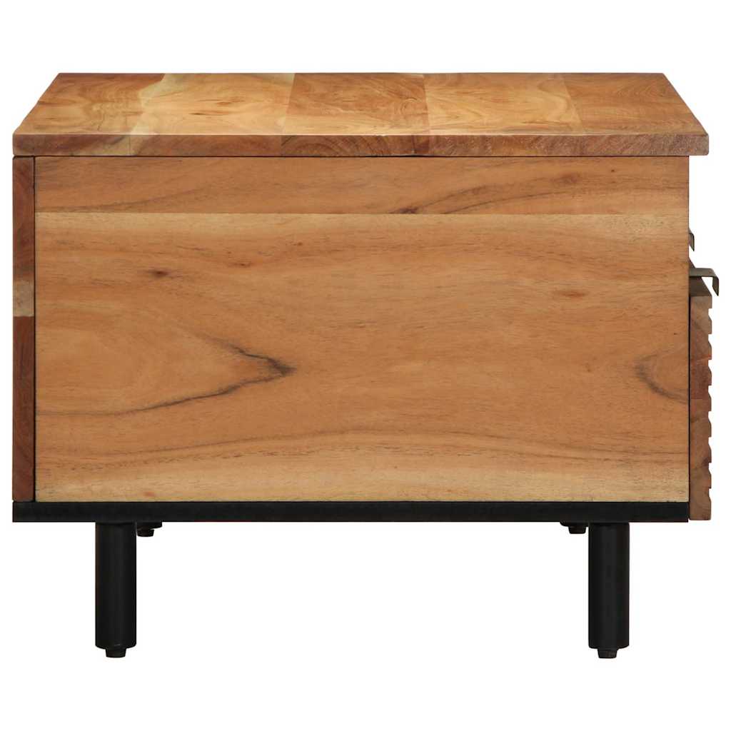 Salontafel With Drawer Bruin 80 X 54 X 40 Cm Massief Acaciahout