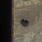 Salontafel 80X50X40 Cm Massief Mangohout Lichtgrijs