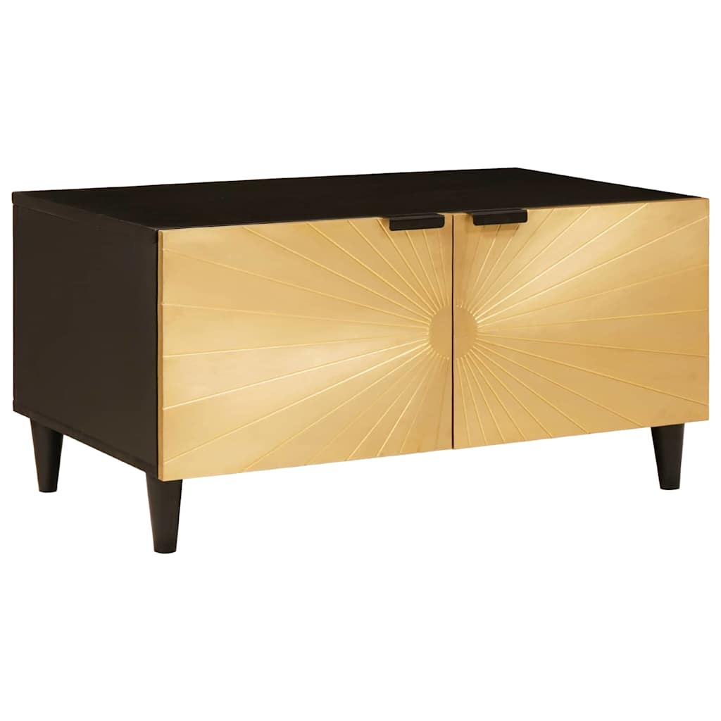 Salontafel Zwart En Goud 80 X 50 X 40 Cm