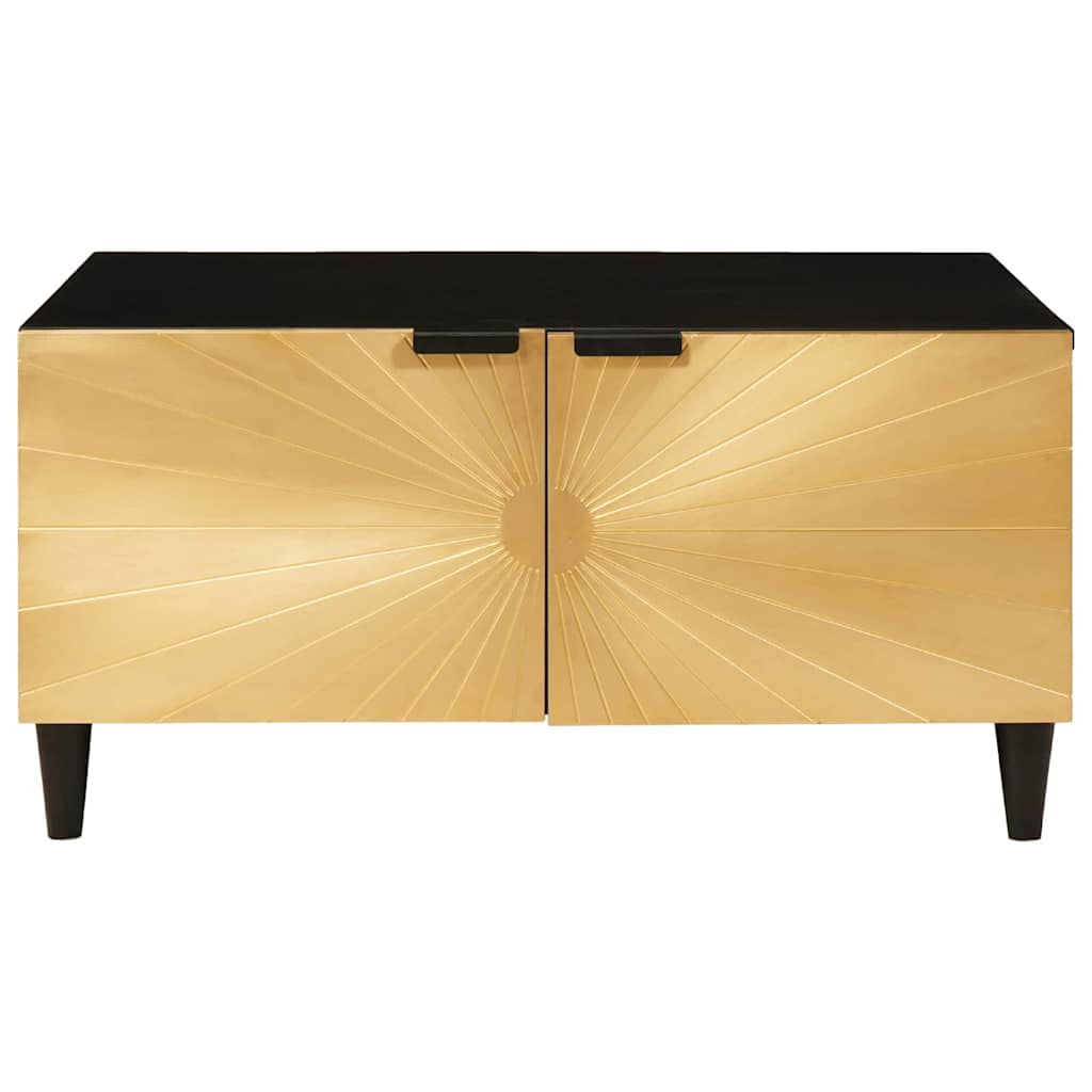 Salontafel Zwart En Goud 80 X 50 X 40 Cm
