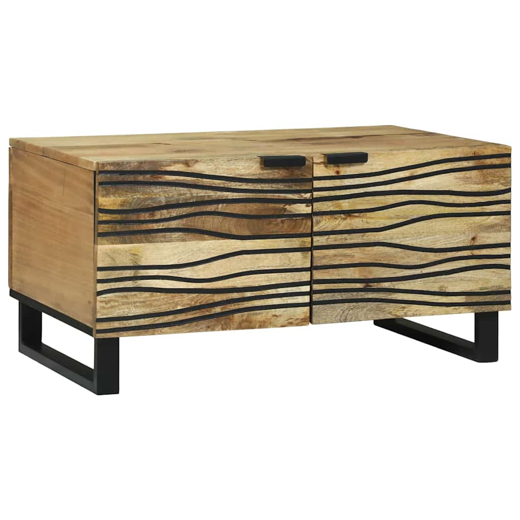 Salontafel Bruin En Zwart 80 X 50 X 40 Cm