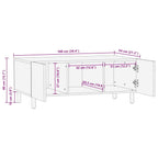 Salontafel Bruin En Zwart 100 X 54 X 40 Cm