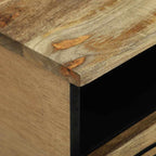 Salontafel With Drawer Bruin En Zwart 80 X 54 X 40 Cm