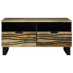 Salontafel With Drawer Bruin En Zwart 80 X 54 X 40 Cm