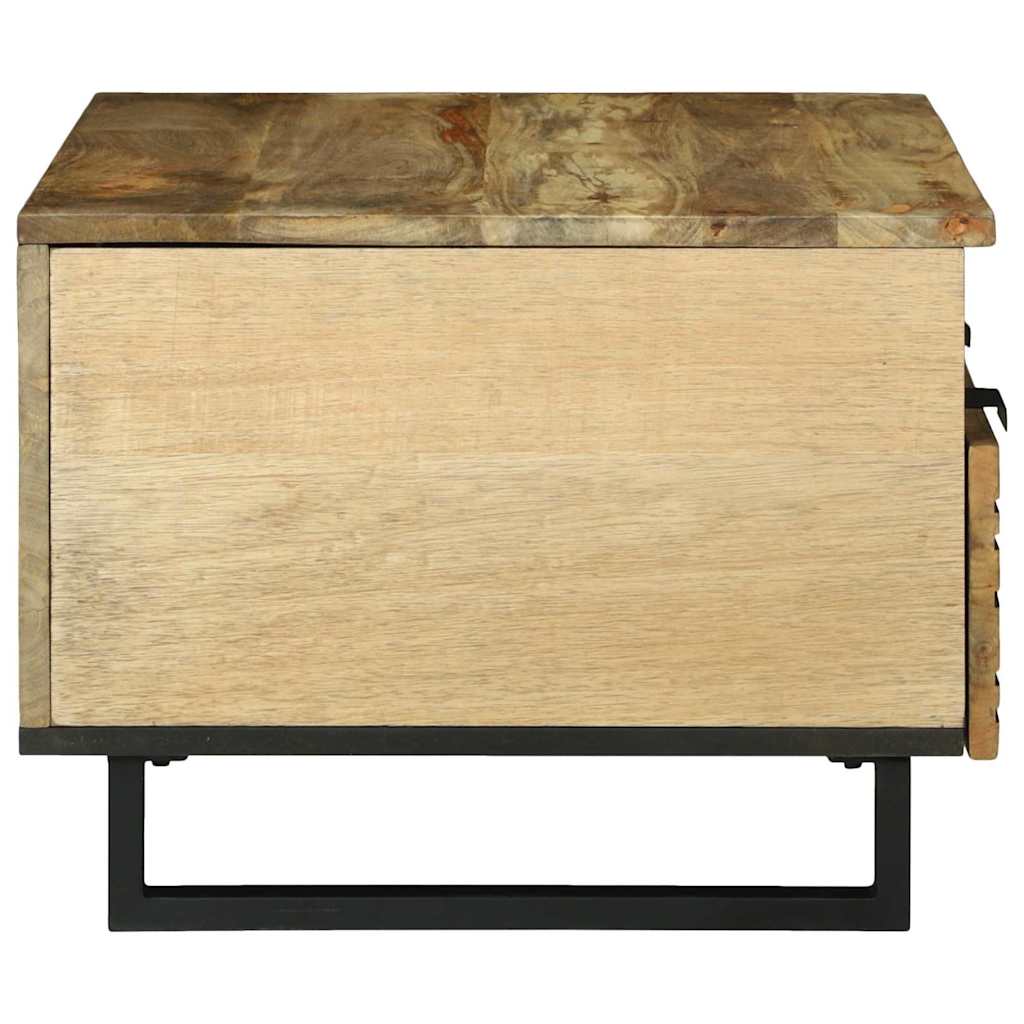 Salontafel With Drawer Bruin En Zwart 80 X 54 X 40 Cm