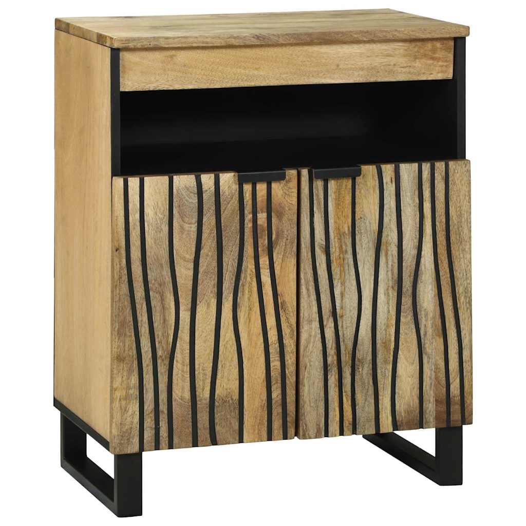 Dressoir Bruin 60 X 33 X 75 Cm Massief Mangohout