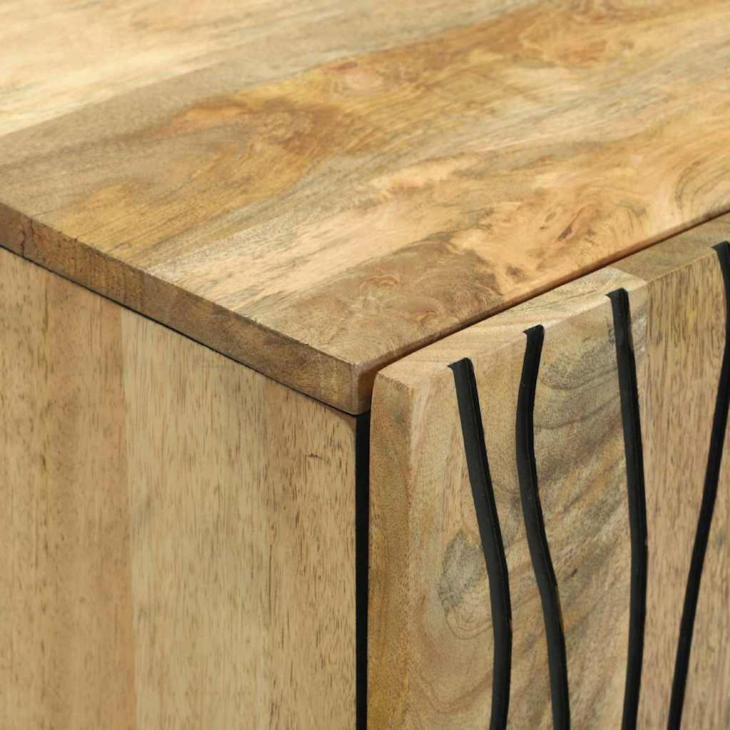 Dressoir Bruin 60 X 33 X 75 Cm Massief Mangohout