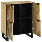 Dressoir Bruin 60 X 33 X 75 Cm Massief Mangohout
