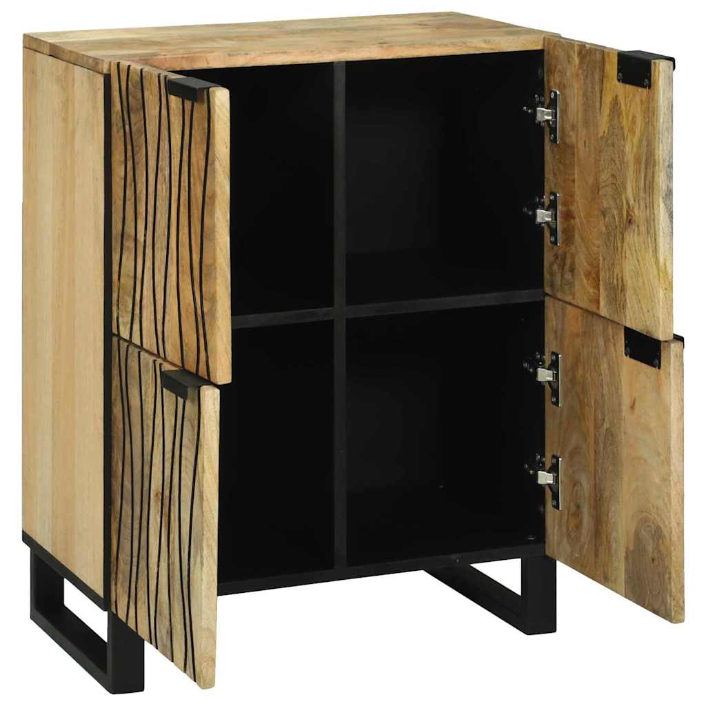 Dressoir Bruin 60 X 33 X 75 Cm Massief Mangohout