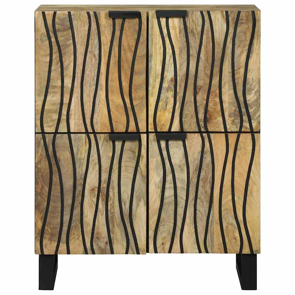 Dressoir Bruin 60 X 33 X 75 Cm Massief Mangohout