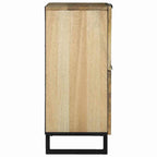 Dressoir Bruin 60 X 33 X 75 Cm Massief Mangohout