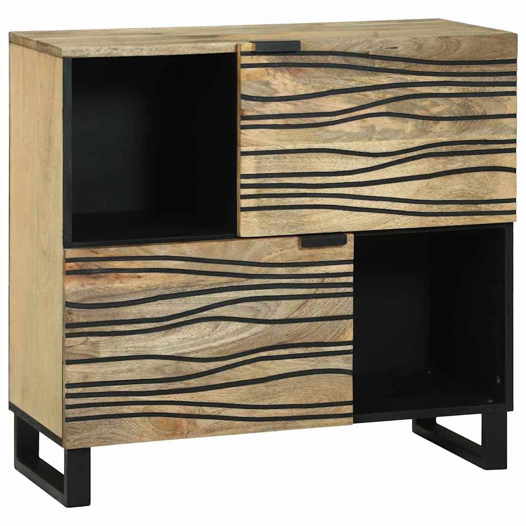 Dressoir Bruin 80 X 33 X 75 Cm Massief Mangohout