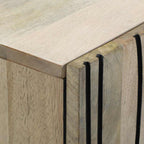 Dressoir 60 X 33.5 X 75 Cm Massief Mangohout