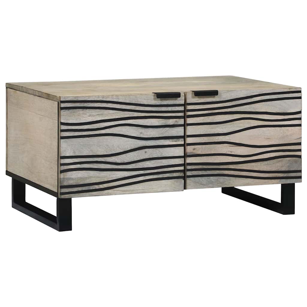 Salontafel Bruin En Zwart 80 X 50 X 40 Cm