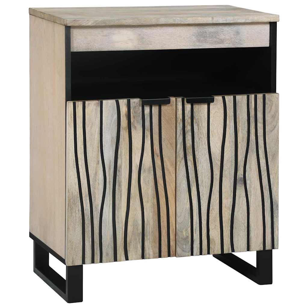 Dressoir Bruin 60 X 33 X 75 Cm Massief Mangohout