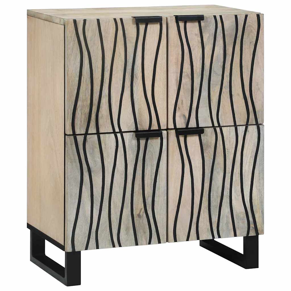 Dressoir Bruin 60 X 33 X 75 Cm Massief Mangohout