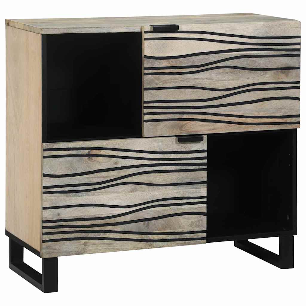 Dressoir Bruin 80 X 33 X 75 Cm Massief Mangohout