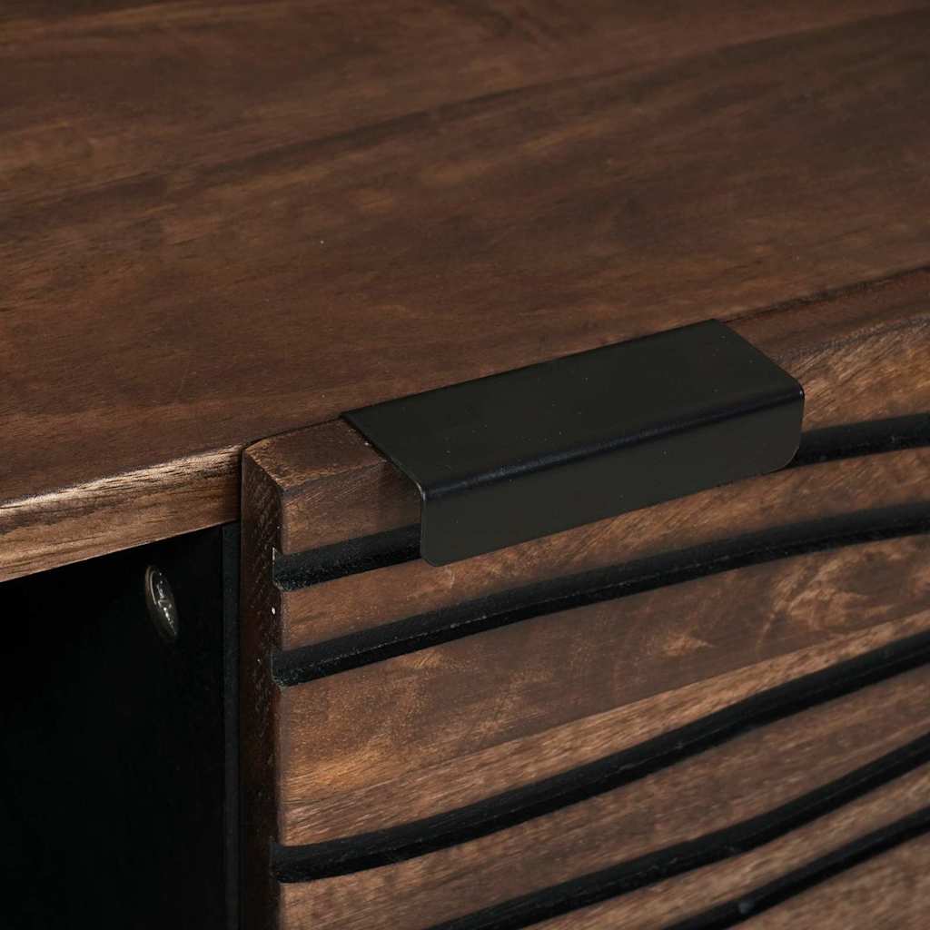 Salontafel Bruin En Zwart 80 X 50 X 40 Cm