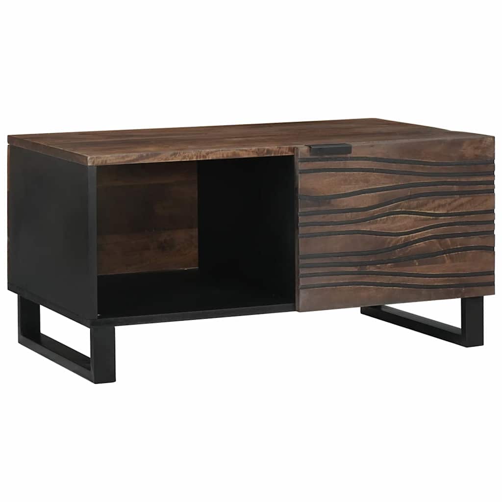 Salontafel Bruin En Zwart 80 X 50 X 40 Cm