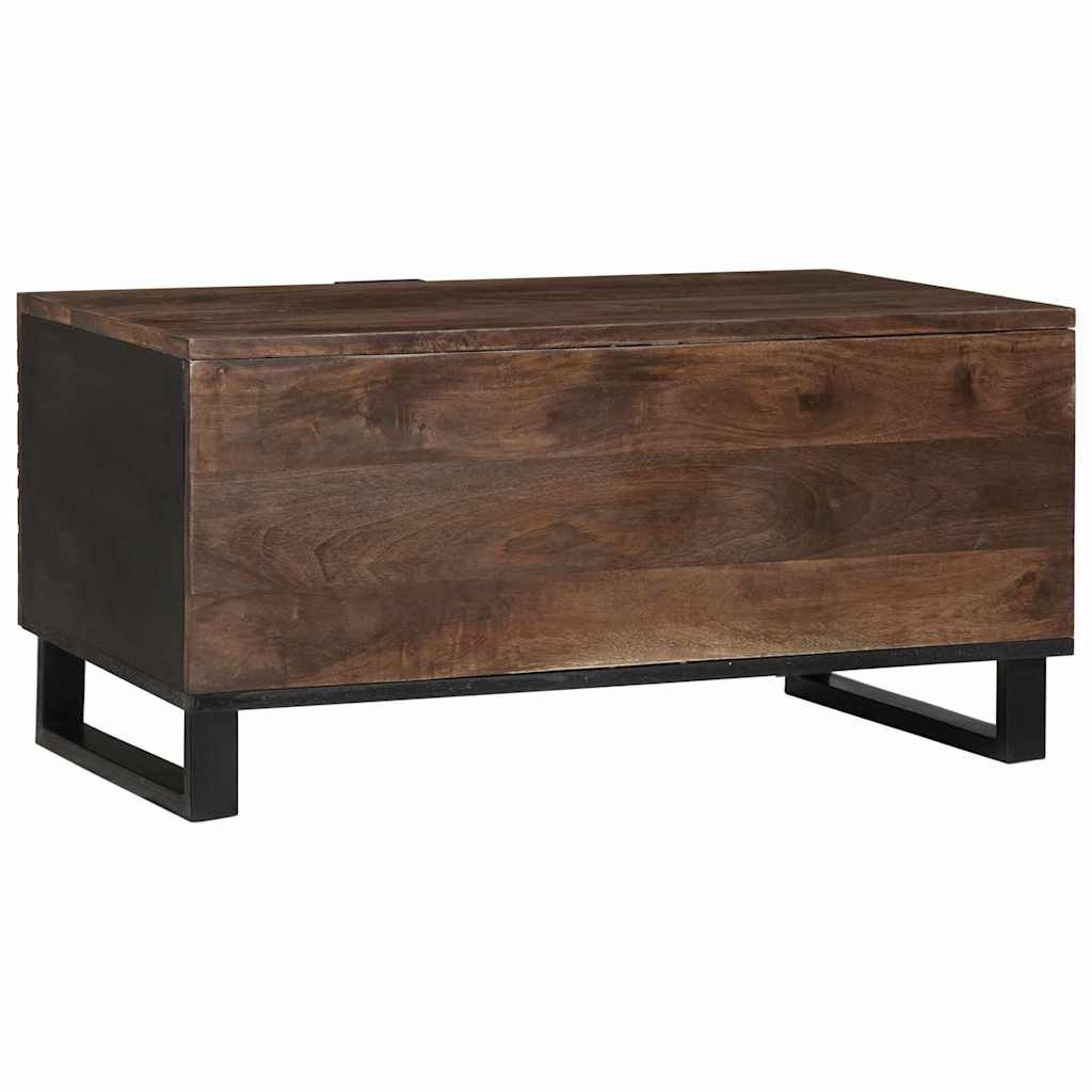 Salontafel Bruin En Zwart 80 X 50 X 40 Cm