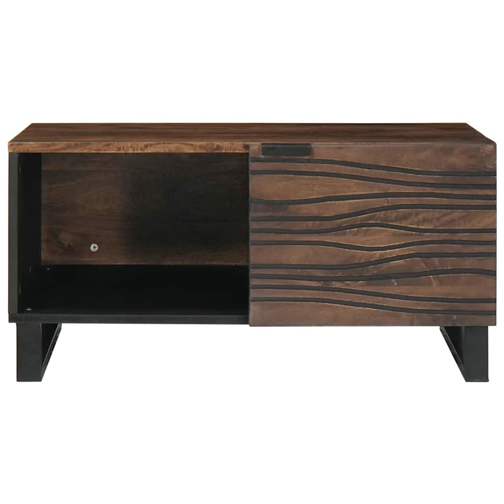 Salontafel Bruin En Zwart 80 X 50 X 40 Cm