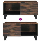 Salontafel Bruin En Zwart 80 X 50 X 40 Cm