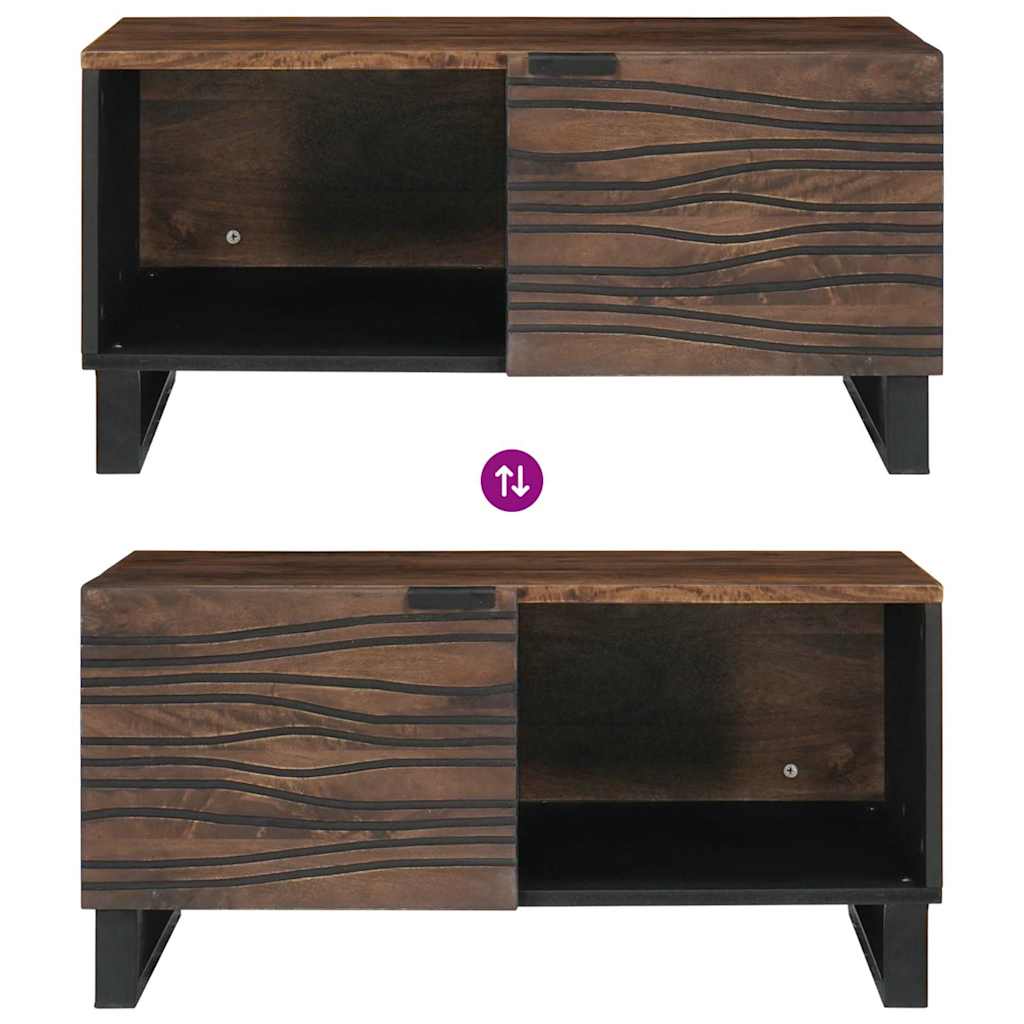 Salontafel Bruin En Zwart 80 X 50 X 40 Cm