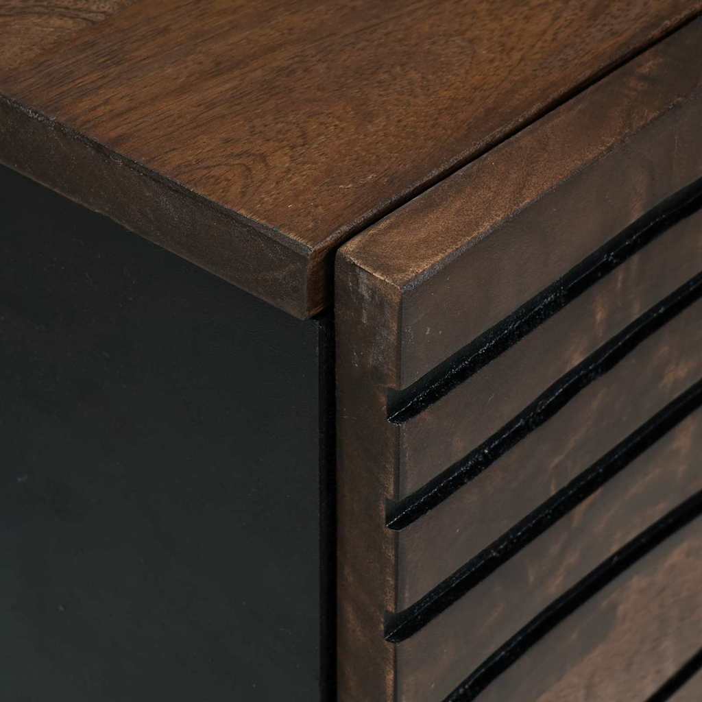 Dressoir Met Lade Bruin 40 X 33 X 75 Cm Massief Mangohout