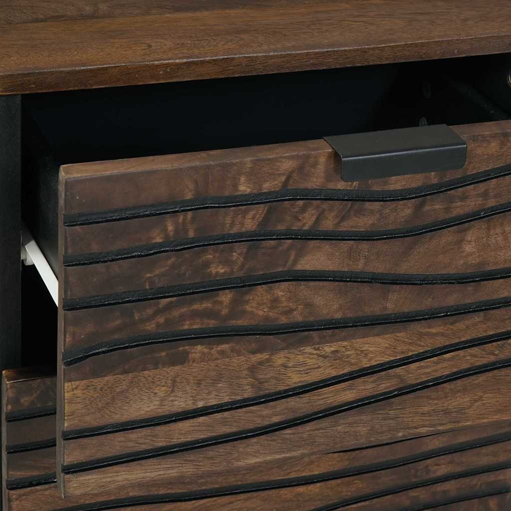 Dressoir Met Lade Bruin 40 X 33 X 75 Cm Massief Mangohout