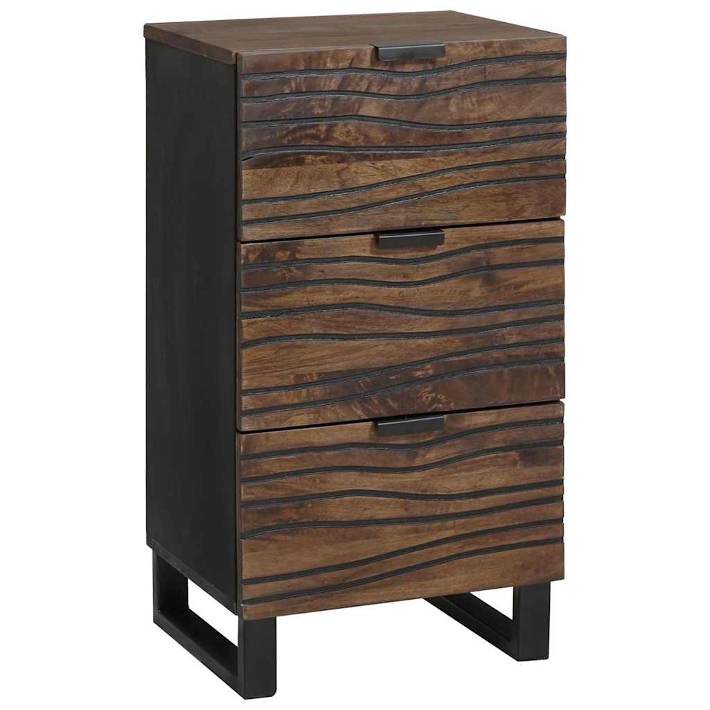 Dressoir Met Lade Bruin 40 X 33 X 75 Cm Massief Mangohout