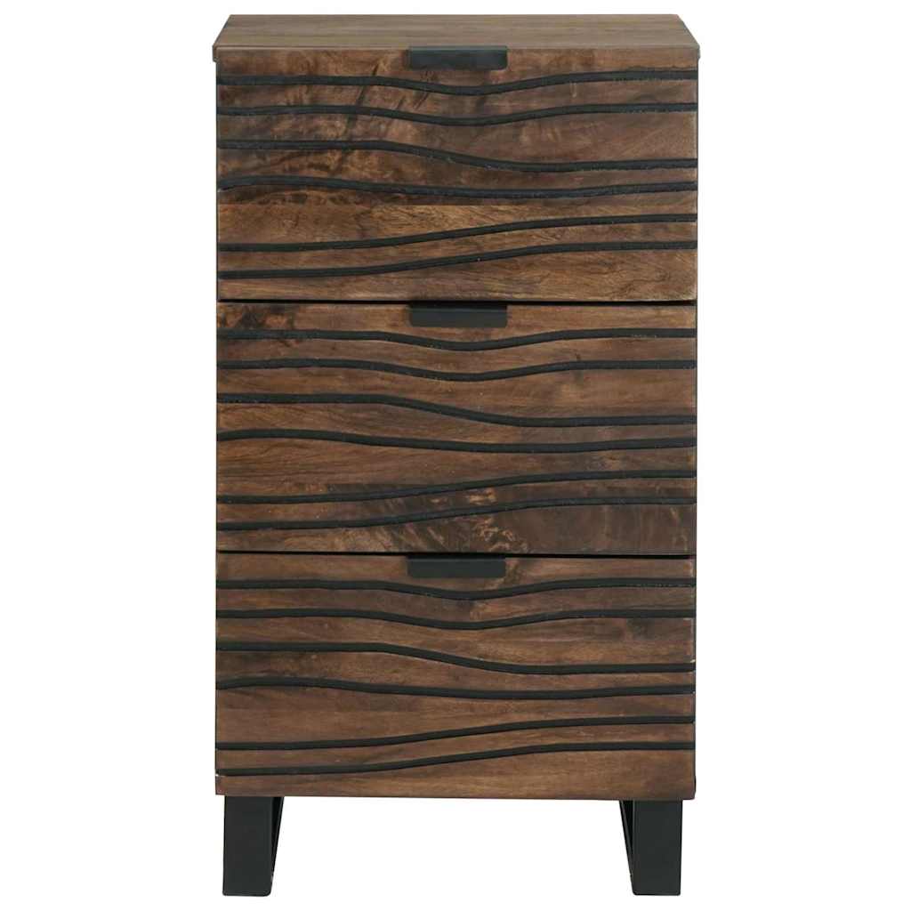Dressoir Met Lade Bruin 40 X 33 X 75 Cm Massief Mangohout