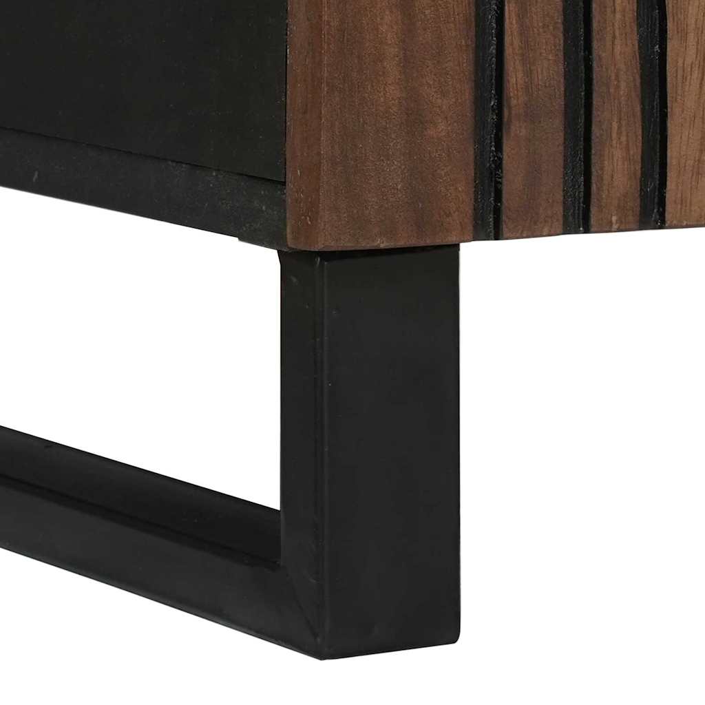 Dressoir Bruin 60 X 33 X 75 Cm Massief Mangohout