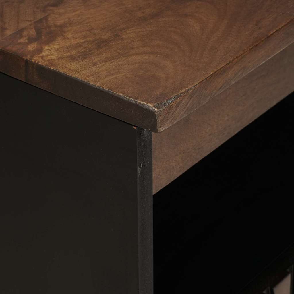 Dressoir Bruin 60 X 33 X 75 Cm Massief Mangohout