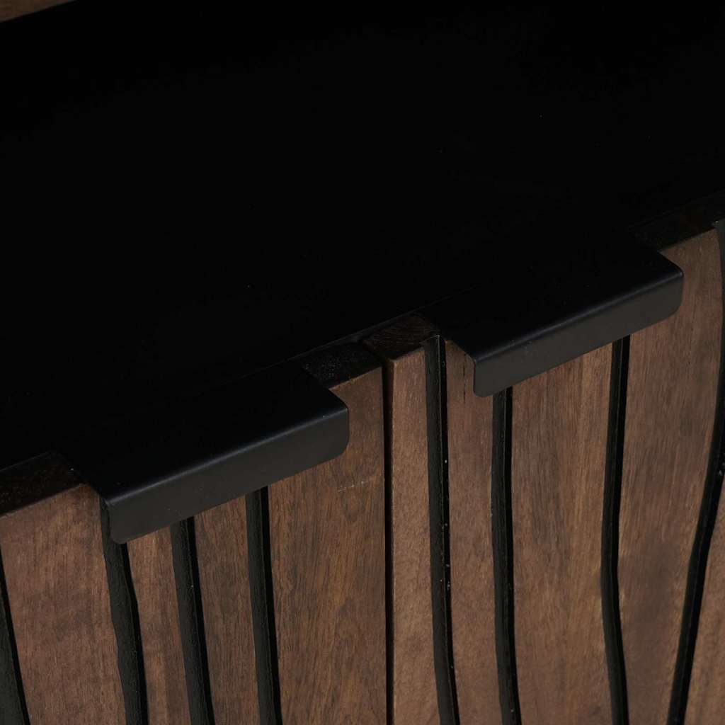 Dressoir Bruin 60 X 33 X 75 Cm Massief Mangohout