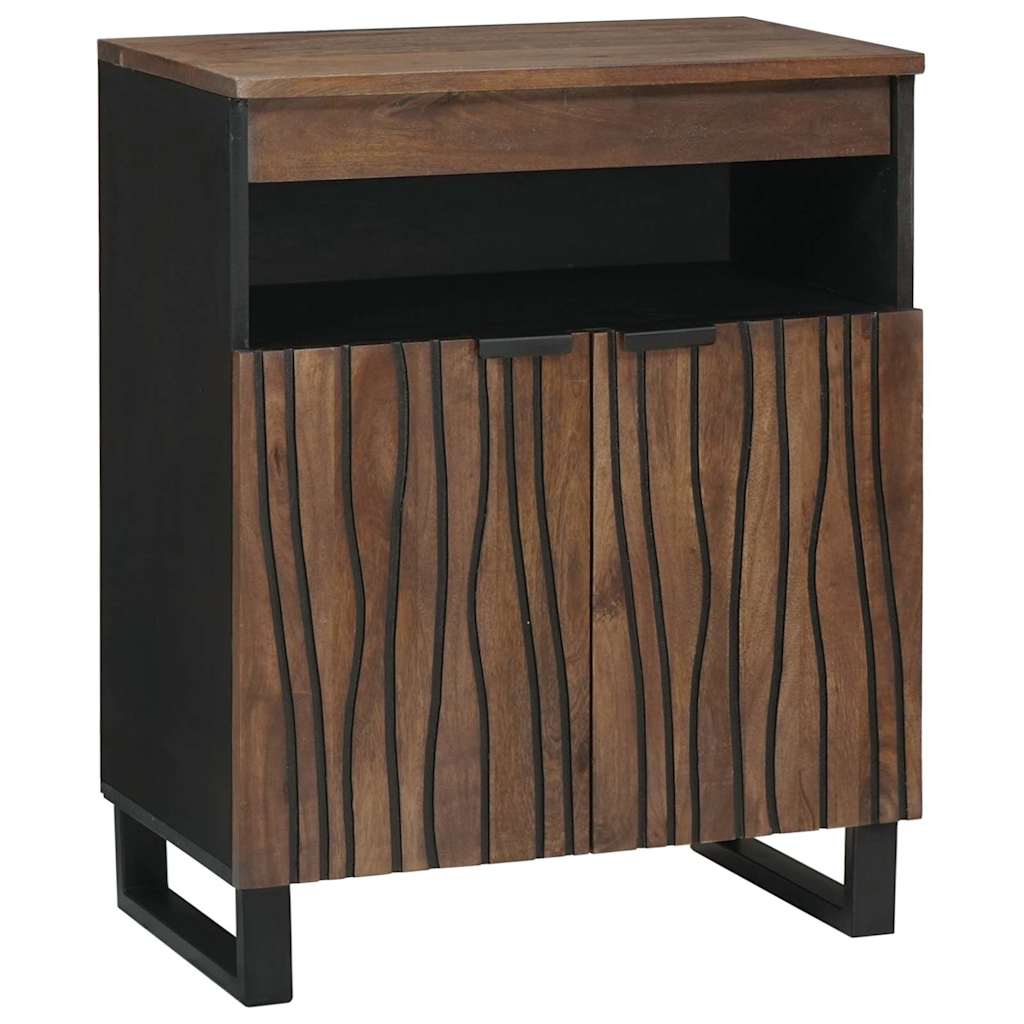 Dressoir Bruin 60 X 33 X 75 Cm Massief Mangohout