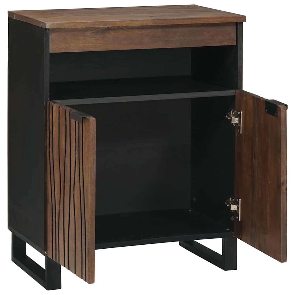 Dressoir Bruin 60 X 33 X 75 Cm Massief Mangohout