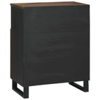 Dressoir Bruin 60 X 33 X 75 Cm Massief Mangohout