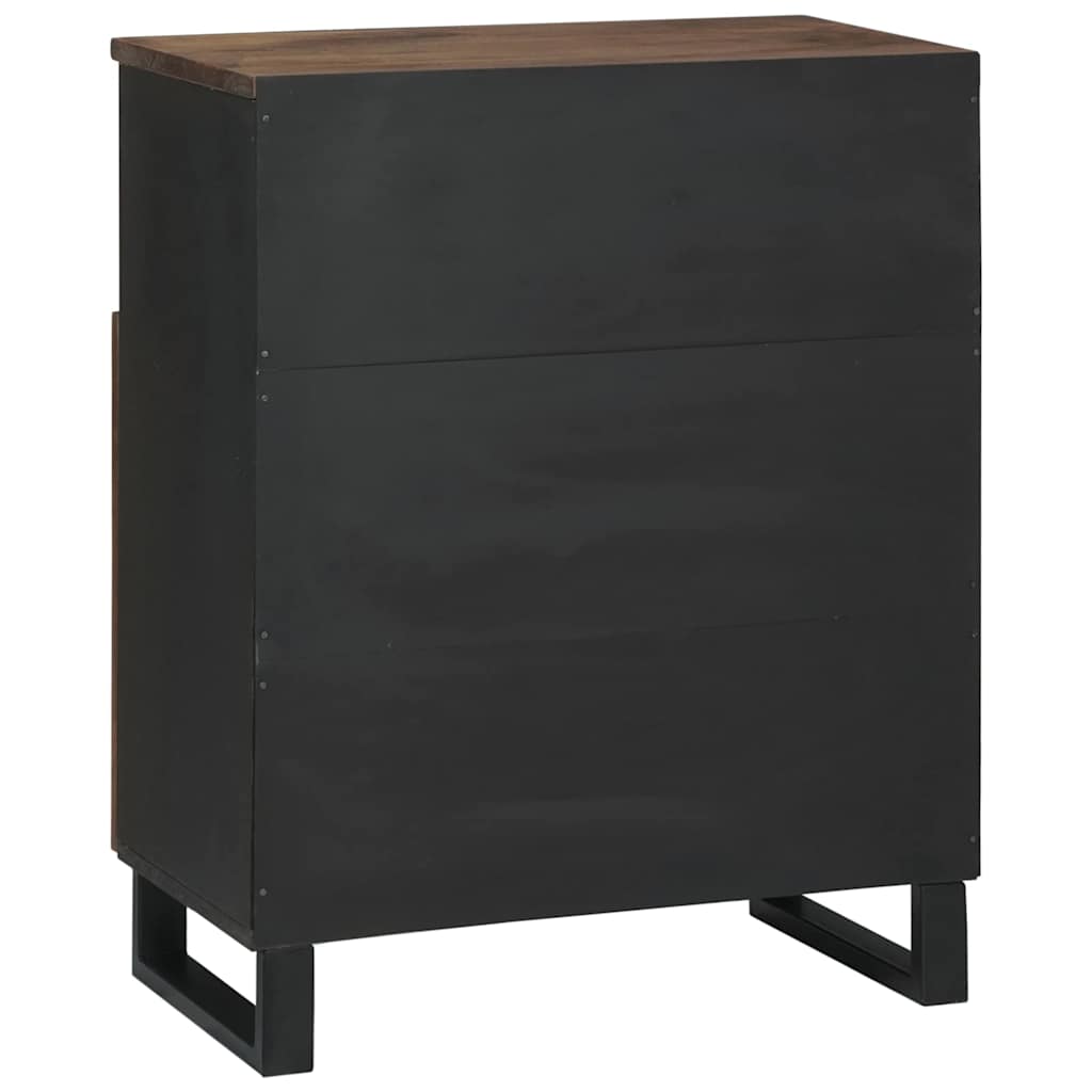 Dressoir Bruin 60 X 33 X 75 Cm Massief Mangohout