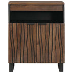 Dressoir Bruin 60 X 33 X 75 Cm Massief Mangohout