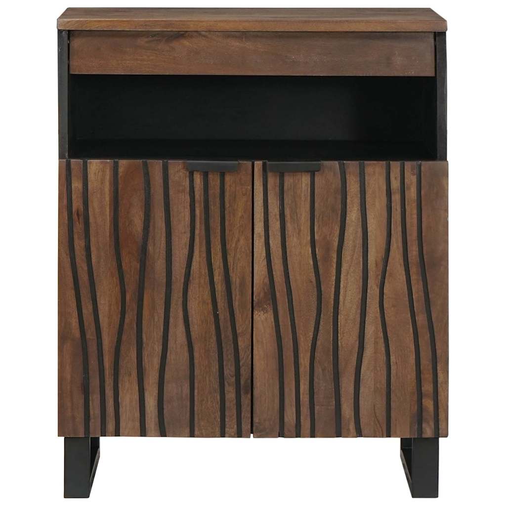 Dressoir Bruin 60 X 33 X 75 Cm Massief Mangohout