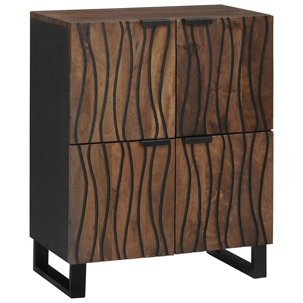 Dressoir Bruin 60 X 33 X 75 Cm Massief Mangohout