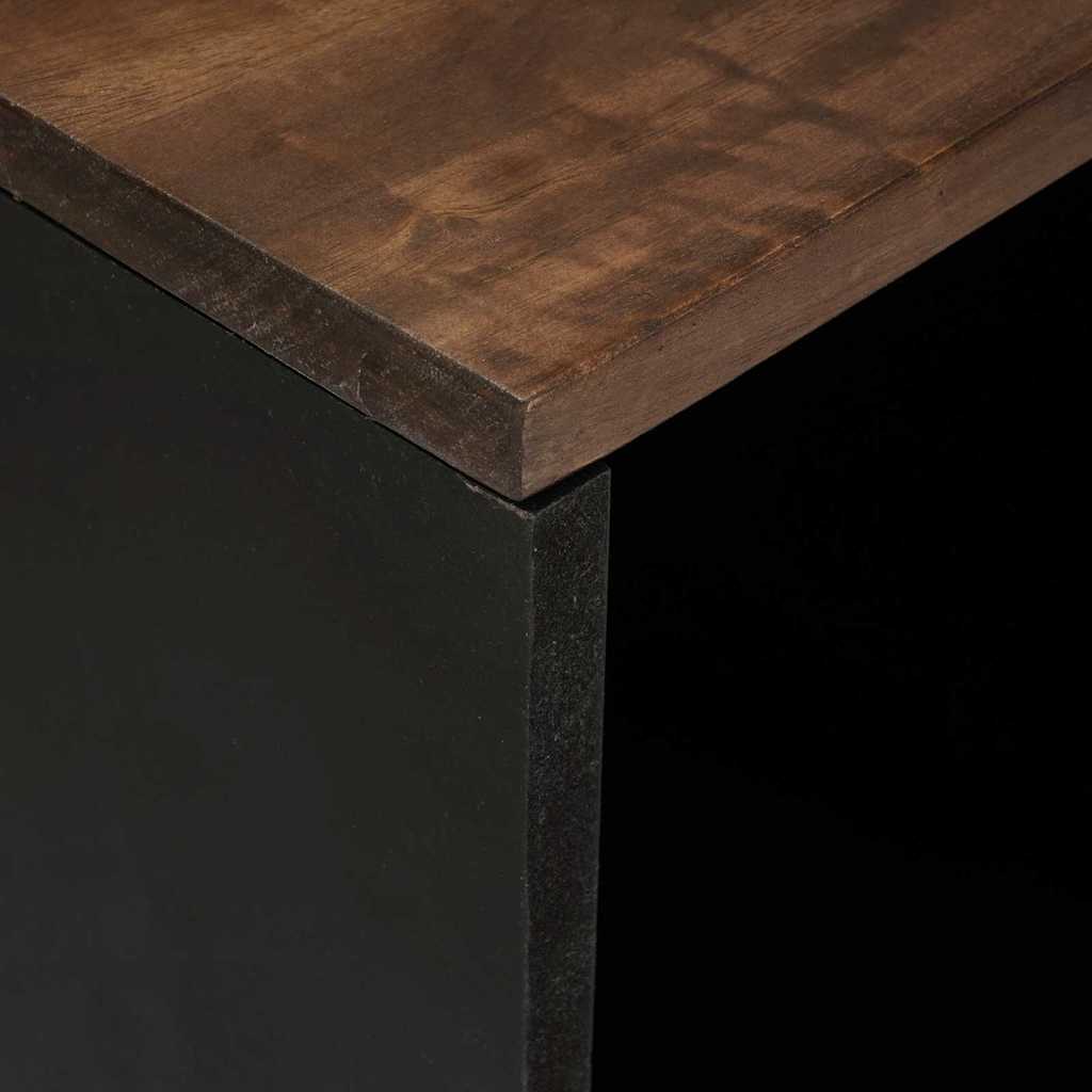 Dressoir Bruin 80 X 33 X 75 Cm Massief Mangohout