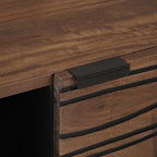 Dressoir Bruin 80 X 33 X 75 Cm Massief Mangohout