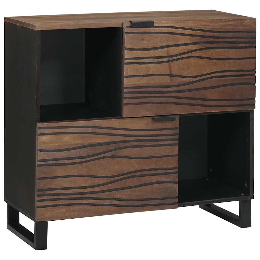 Dressoir Bruin 80 X 33 X 75 Cm Massief Mangohout