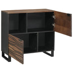 Dressoir Bruin 80 X 33 X 75 Cm Massief Mangohout