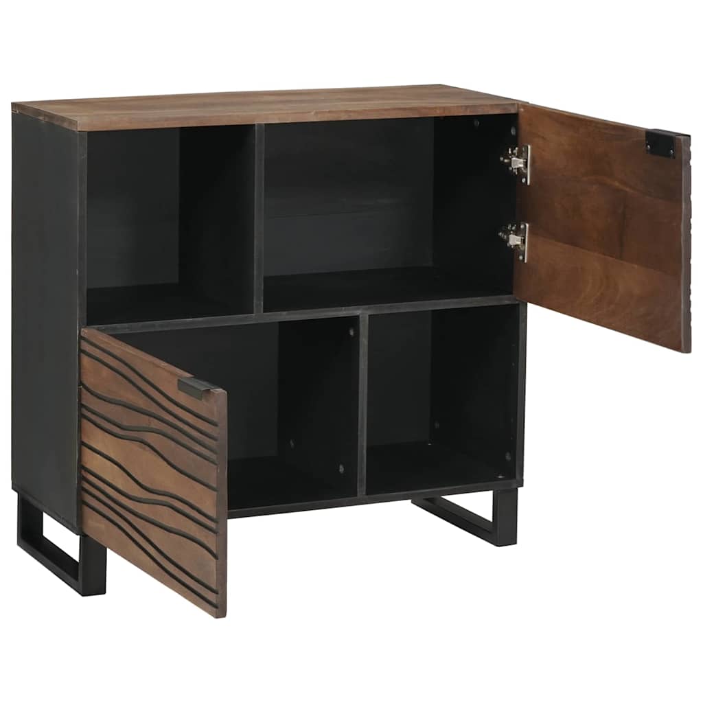 Dressoir Bruin 80 X 33 X 75 Cm Massief Mangohout