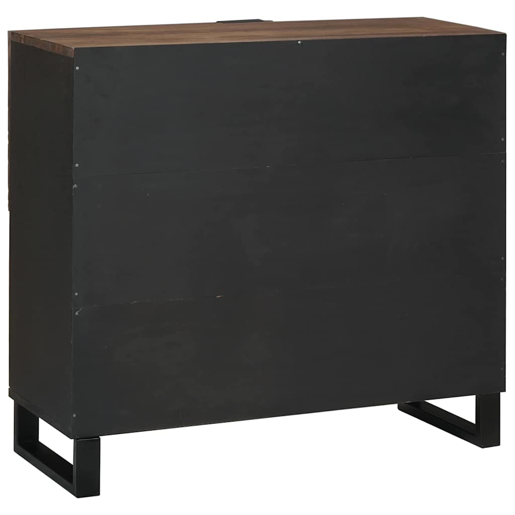 Dressoir Bruin 80 X 33 X 75 Cm Massief Mangohout