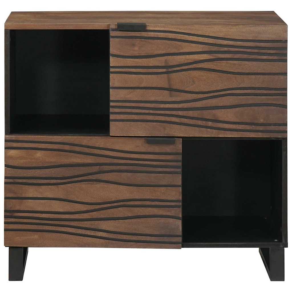 Dressoir Bruin 80 X 33 X 75 Cm Massief Mangohout